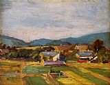 Landscape in Lower Austria by Egon Schiele